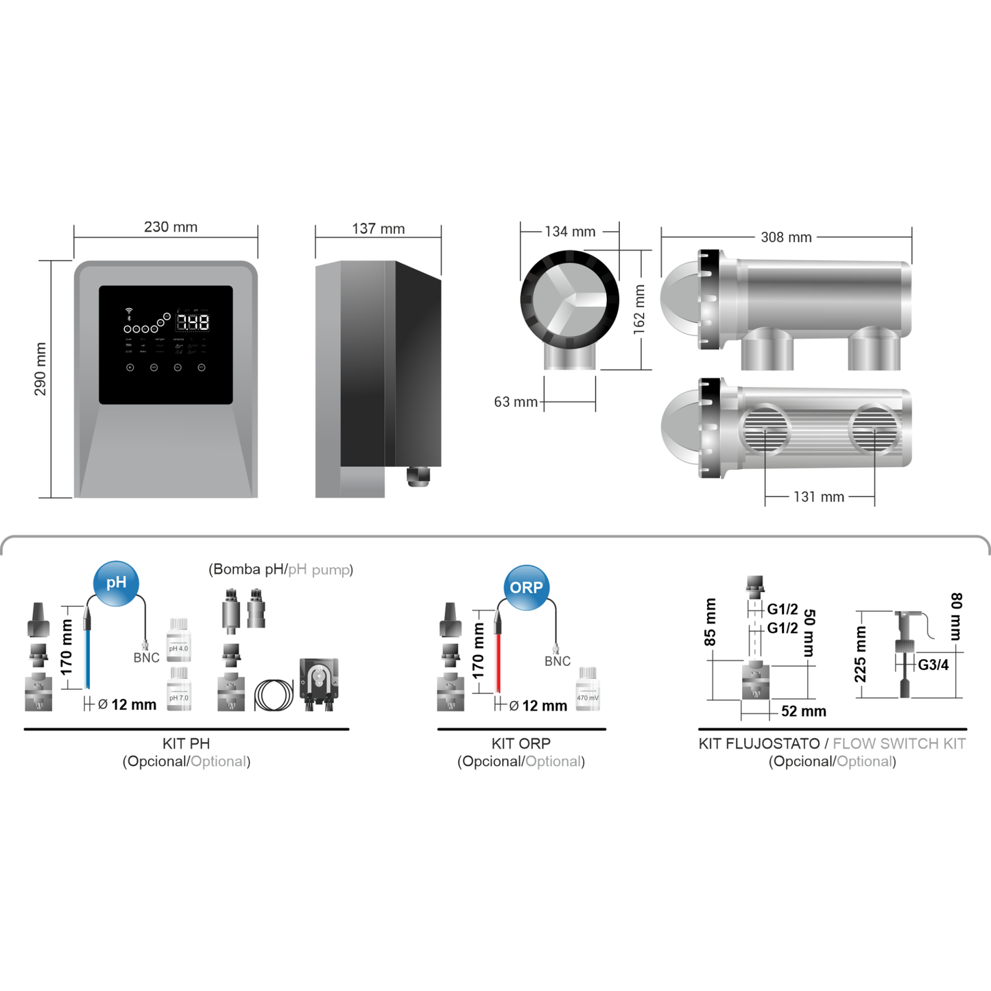 Clorador Salino Tecno Connect IDEGIS