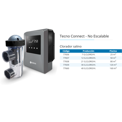 Clorador Salino Tecno Connect IDEGIS