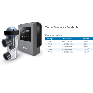 Clorador Salino Tecno Connect IDEGIS