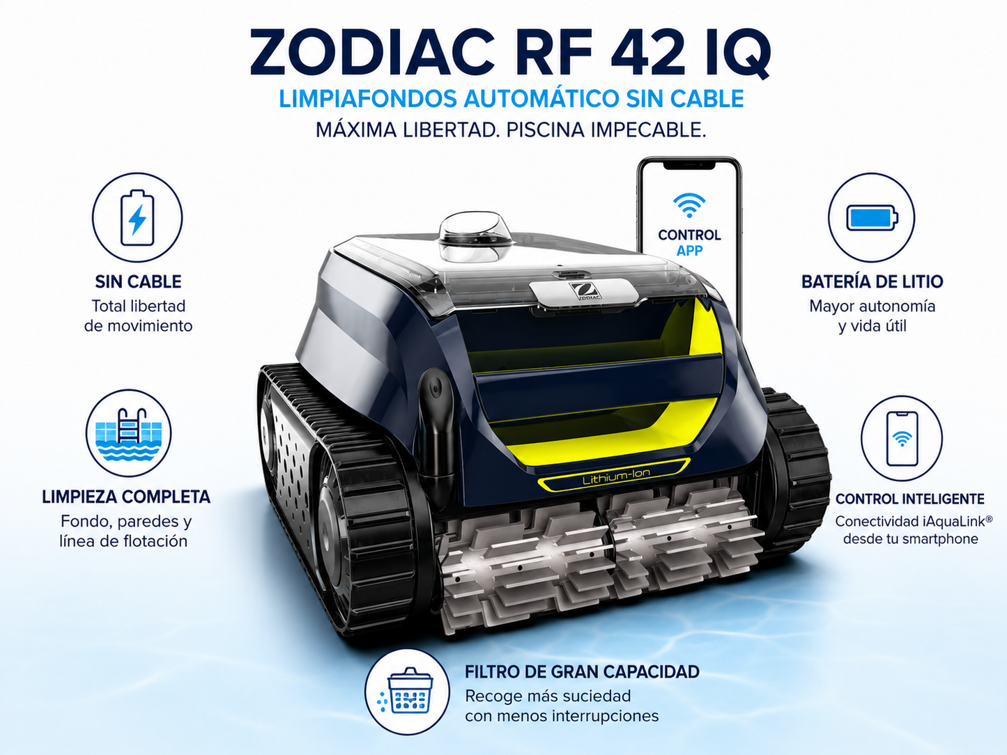 Robot Limpiafondos ZODIAC RF 42IQ