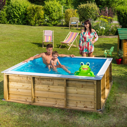 Piscina de madera 2x2 metros Pistoche