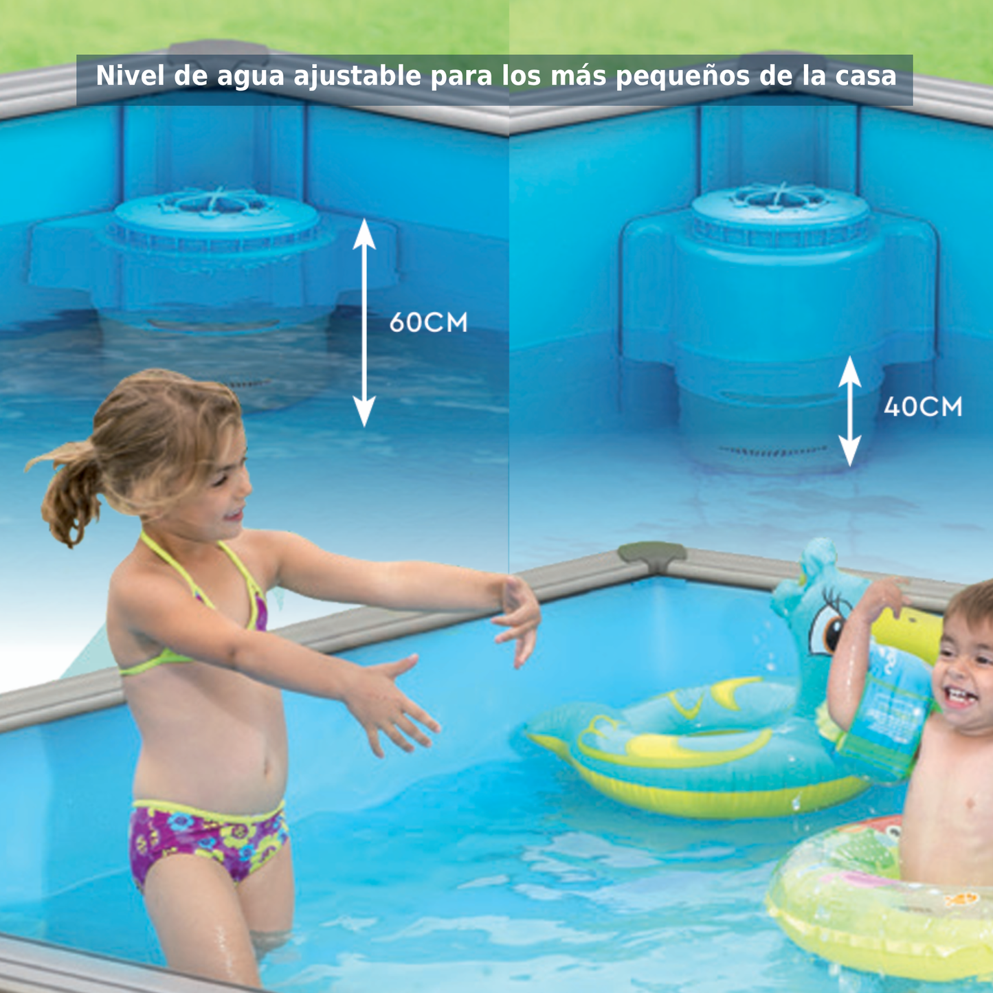 Piscina de madera 2x2 metros Tropic Jr