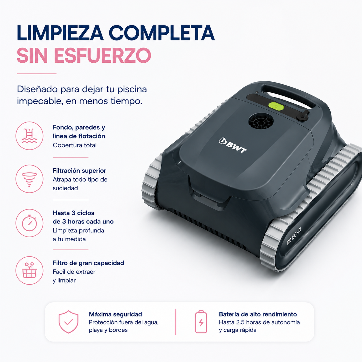 Robot limpiafondos BWT ES ECHO