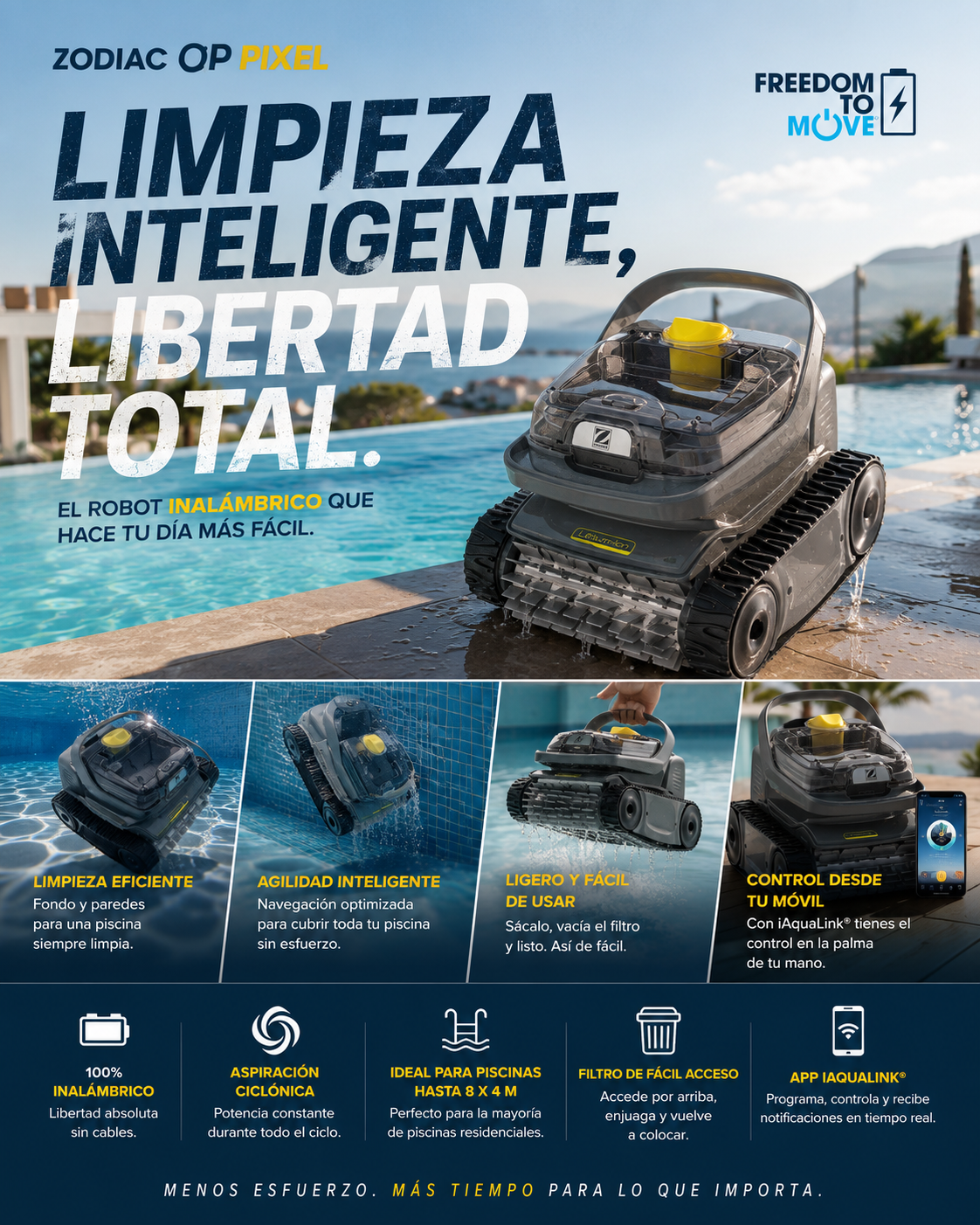 Robot Limpiafondos ZODIAC OP 32 PIXEL