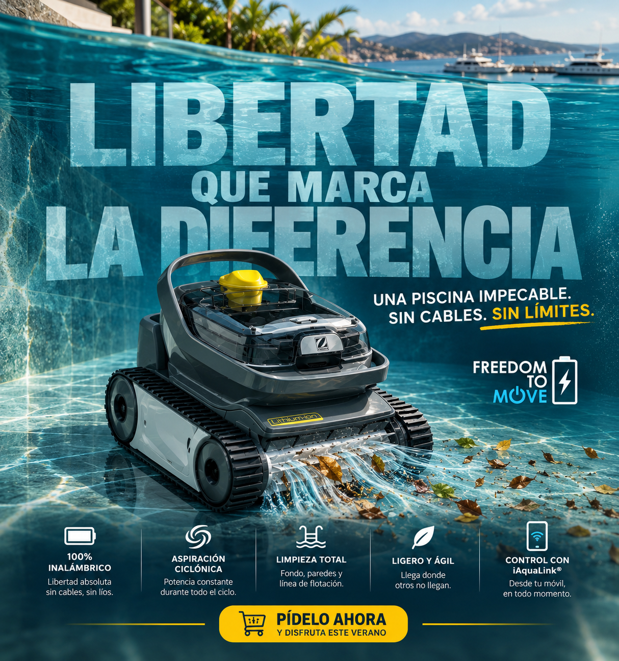 Robot Limpiafondos ZODIAC OP 32 PIXEL