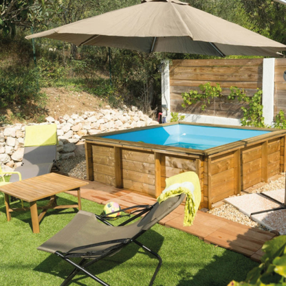 Piscina de madera 2x2 metros Tropic Jr