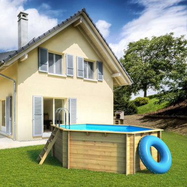 Piscina de madera Diámetro 4,14m x 1,2  BWT TROPIC OCTO 414