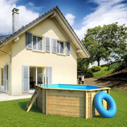 Piscina de madera Diámetro 4,14m x 1,2  BWT TROPIC OCTO 414