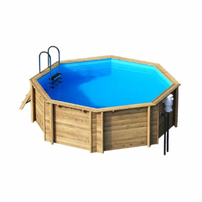 Piscina de madera Diámetro 4,14m x 1,2  BWT TROPIC OCTO 414